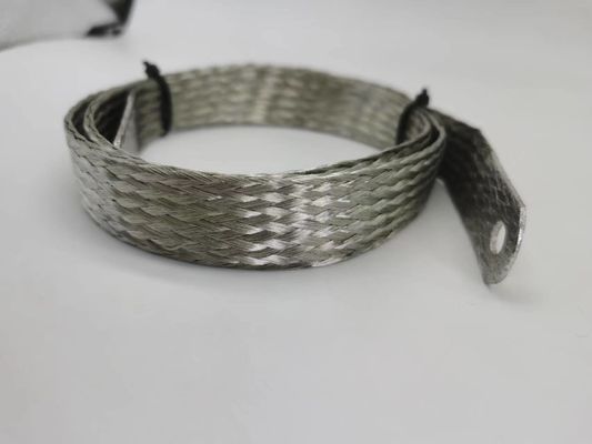 डिब्बाबंद लचीला फ्लैट कॉपर ब्रेडेड कनेक्टर 1.5mm2 से 120mm2